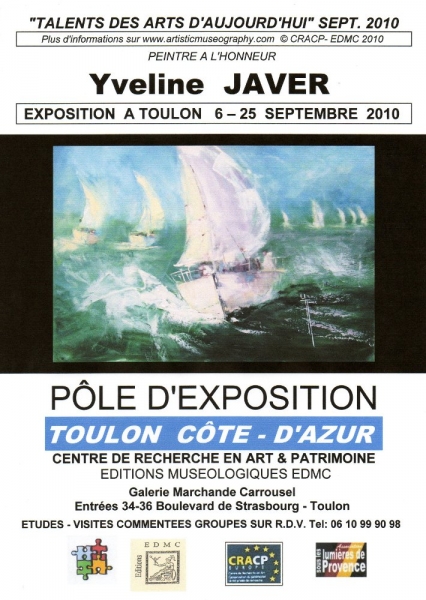 YVELINE JAVER,PEINTRE, A L'AFFICHE AU PÔLE D'EXPOSITION 