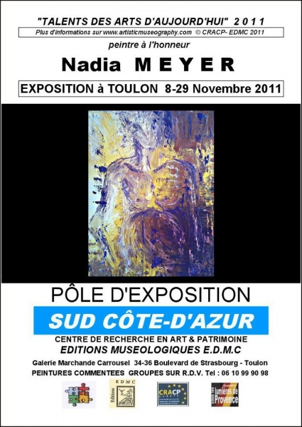 NADIA MEYER DANS LE SUD: L'AFFICHE DE SON EXPOSITION 