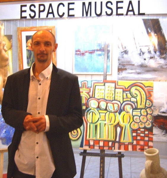 LE PEINTRE ARNAUD MILLET A L'ESPACE MUSEAL EDMC