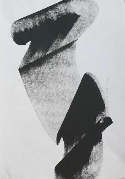 LA PEINTRE-CALLIGRAPHE AMALIE-LÉO A FAIT EVOLUER LE GESTE CALLIGRAPHIQUE EN STATUT D'ART CONTEMPORAIN OCCIDENTAL