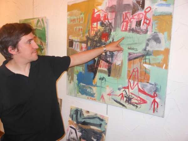 LE PEINTRE SEBASTIEN FERRIS AVANCE A GRANDS PAS DANS LE SILLAGE  DES  MAITRES DE L'ART AFFIRMANT DE PLUS EN PLUS UN STYLE NOUVEAU ET PERSONNEL SOLIDEMENT CONSTRUIT