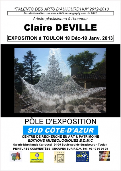 CLAIRE DEVILLE,ARTISTE-PLASTICIENNE, ELLE CONJUGUE FORMES ET LUMIERE POUR CRÉÉR L'OEUVRE-D'ART.