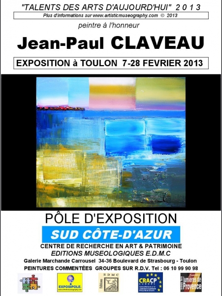 LE PEINTRE JEAN PAUL CLAVEAU. SON TALENT ET SA MAITRISE STYLISTIQUE LE PLACENT AUX PREMIERS RANGS DANS LA COMPETITION PICTURALE INTERNATIONALE