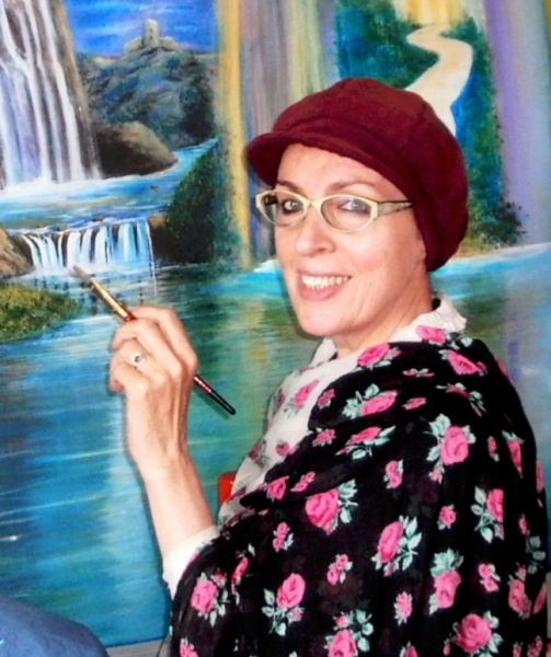 LA PEINTRE LAILA STAUFFERT. ELLE EXPOSE EN AOUT. MAITRISE DES  INTENSITÉS SA PEINTURE PROPOSE AU SPECTATEUR UN AUTRE RESSENTI AU DELA DU TEMPS PRÉSENT