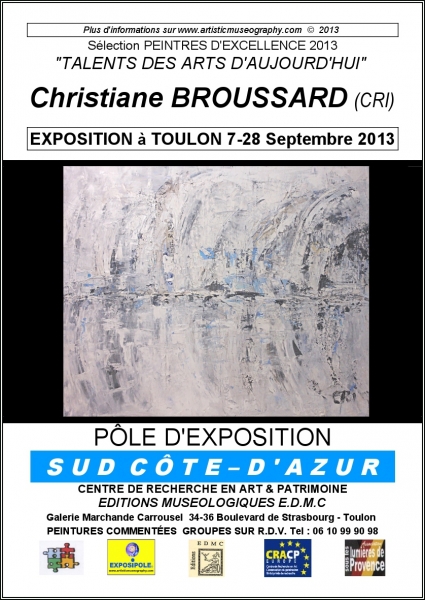 CHRISTIANE BROUSSARD, ELLE DEPASSE L'IMPRESSIONNISME ABSTRAIT POUR EXPLORER LES LIMITES DU VISIBLE DANS L'UNIVERS DE L'ABSTRACTION
