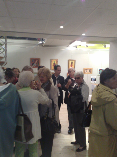 Durant le Vernissage.