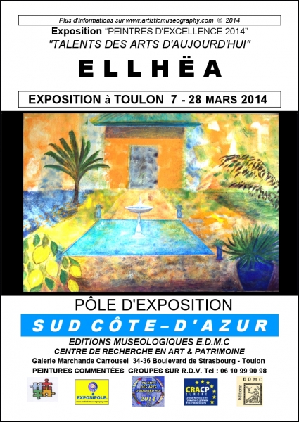 l'Exposition d'ELLHËA, un évènement dans le Sud de la France, qui marque un tournant vers un nouvel impressionnisme actualisé en Europe, à l'aube de ce 21ème siècle naissant.