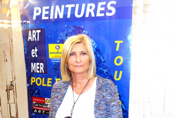 la peintre Christiane BROUSSARD ( signature CRI) Un paysagisme abstrait littoral et portuaire novateur, de niveau international 