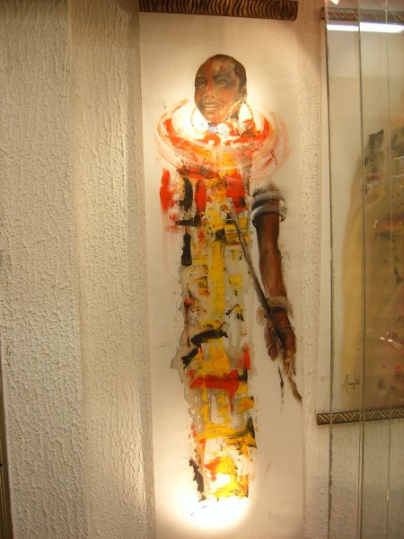 Massaï d'Afonso Dell'Omo, peintre