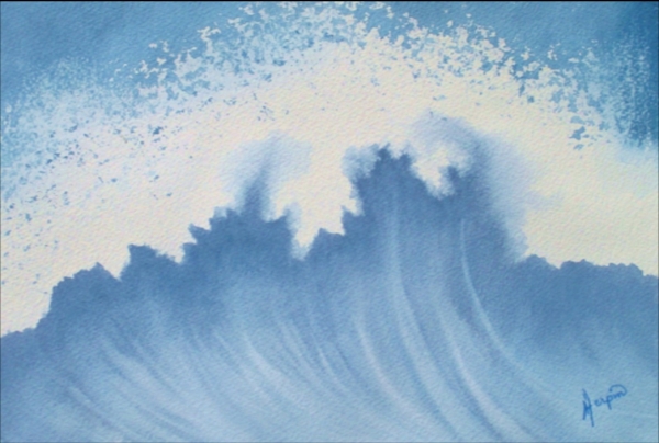 Chine - le style de la peintre aquarelliste Annie D'HERPIN