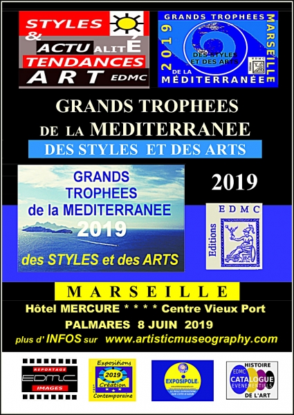 Affiche Exposition des Grands Trophées de la Méditerranée des Styles et des Arts Marseille 2019