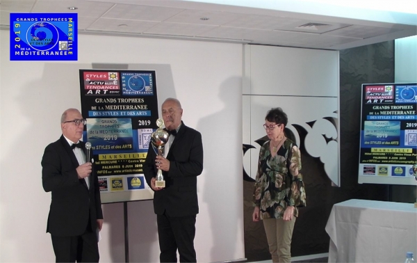 Grand Trophées de la Méditerranée des Styles et des Arts MARSEILLE 2019 attribué par le Jury à Nadine BERTULESSI, peintre