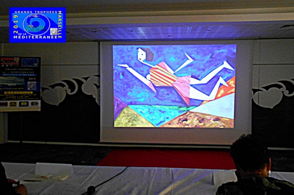 Durant les travaux du Jury Grands Trophées de la Méditerranée des Styles et des Arts MARSEILLE 2019 - (EDMC) Présentation du Style Araham DAYAN.