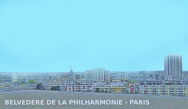 PARIS DU BELVEDERE DE LA PHILHARMONIE