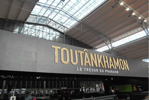 Grande Halle de La Villette.<br/>Expostion Toutânkhamon.<br/>Le Trésor du Pharaon