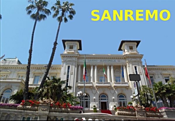 Italie - Vue de Sanremo. Le casino.