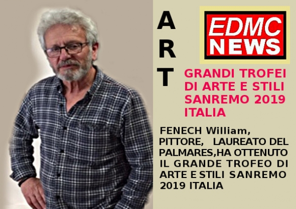 Après plusieurs succès sur la Côte-d'Azur le style du peintre William Fenech a été à nouveau primé sur la Riviera italienne 