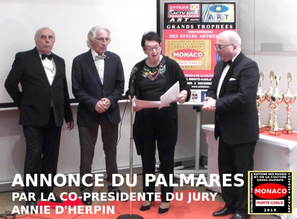 Palmarès des Grands Trophées Internationaux des Styles Artistiques - Monaco 2019 