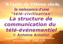 La structure du télé-événementiel en termes de communication 