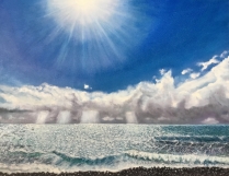 “Hope” (50x65x3 cm), Peinture, Huile sur toile, oeuvre de 