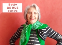 Betty DE RUS, peintre abstraite, lauréate du Palmarès, a obtenu le Trophée d'Excellence dans les Beaux-Arts 2021 Avec les félicitations du Jury.