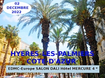 Artistes d'Honneur de l'Année 2022 à Hyères-Les-Palmiers, Salon Dali Hôtel Mercure**** Côte-d'Azur