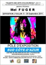 AFFICHE DE L'EXPOSITION DE MEL FUGER, PEINTRE ET ARTISTE DIGITAL-ART 