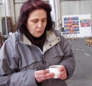 LA PEINTRE MIREILLE BONARD.ELLE DECONSTRUIT LA NOTION DE CINETISME ET CREE UNE NOUVELLE GRAMMAIRE DYNAMIQUE;  ELLE POUSSE L'ART ABSTRAIT AUX  AU BOUT DE SES PROPRES LOGIQUES, VERS D'ULTIMES FINALITES.