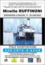 MIREILLE RUFFINONI PEINTRE. SES PAYSAGES PORTUAIRES PRESENTÉS A TOULON, UNE PEINTURE EXCEPTIONNELLE DE FORCE ET D'EQUILIBRE.