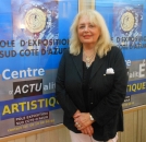 LA PEINTRE MARIE-FRANCE BUSSET. UN TALENT AUX ACCENTS FAUVISTES DANS LES PAYSAGES. SON STYLE EXCEPTIONNEL PORTE LA PUISSANCE ULTIME DES COULEURS EN SUMMUM HARMONIEUX