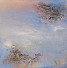 LA PEINTRE DENISE JENSEN, LA MER ET L'ABSTRACTION SE DONNENT RENDEZ-VOUS SUR SES TOILES. ENTRE CIEL ET MER ELLE CREE UNE AUTRE PEINTURE DE MARINE