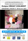 EVELYNE CROZAT COULMONT SON ABSTRACTION NOUS TRANSPORTE  DANS UN MONDE IMMATERIEL D' HARMONIE COLOREE ET DE RESSENTIS PROFONDS