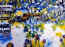 Générique de tous les impressionnismes ce Jardin japonais à KYOTO de Toshio ASAKI aurait très certainement enthousiasmé Claude MONET