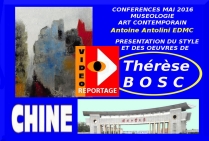 VIDEO de Présentation en Chine style et oeuvres de la peintre de paysage abstrait Thérèse BOSC (1ère partie de la vidéo)