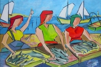 PATDEV, compte tenu du succès de son exposition, celle-ci a été prolongée durant le mois de Juillet    afin de permettre au public d'apprécier ses tableaux de scènes de personnages, colorées et vivantes, présentées au Pôle Exposition Sud Côte-d'Azur.
