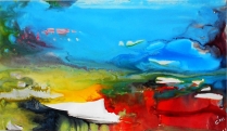 Paysage littoral abstrait de Betty de RUS