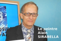 Le peintre Alain SIRABELLA. Un talent dans une dynamique de créativité. Il sait conjuguer mode et lettres, couleurs et peinture, crée une esthétique nouvelle. Son art décrit le 