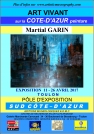 Le peintre Martial GARIN expose ses toiles au Pôle Exposition Sud Côte-d'Azur en Avril. Sélectionné national 2017 