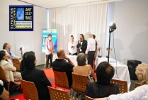Olivier et Yannick VINET, peintres lors de leur attribution du Grand Prix des Arts 2017 