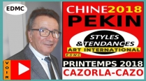 VIDEO Le style du peintre CAZORLA CAZO présenté en Chine lors du Styles et Tendances à PEKIN 2018 