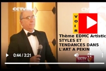 ■ CCTV  TELEVISION CENTRALE DE CHINE INTERVIEW  A  PEKIN  DE ANTOINE ANTOLINI CRITIQUE D'ART
