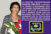 La peintre abstraite Tahera DELAYE 