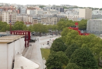 Une vue de la Cité de la Musique depuis le Belvédère de La Philharmonie