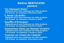 Grands Trophées de la Méditerranée des Styles et des Arts MARSEILLE 2019 - (EDMC) Nadine BERTULESSI, peintre