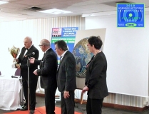 PARIS 2019 10/10.Hommage artistique international à la Planète Terre. Cérémonie de remise du Trophée Commémoratif de l'Hommage au peintre Cazorla-Cazo.
