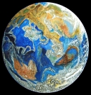 Hommage artistique international à la Planète Terre PARIS 2019. Oeuvre de Cazorla-Cazo