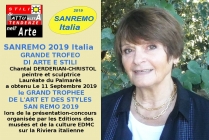Chantal Derderian-Christol, <br/> pittrice scultrice Sanremo 2019  