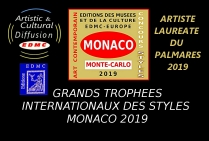 Isabelle GELI, peintre surréaliste abstraite. Lauréate des Grands Trophées Internationaux des Styles Artistiques - Monaco 2019 