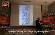 Oeuvre de Jacqueline MORANDINI, peintre abstraite. Nouveau concept esthétique du Totem. Commentaires et analyse du style, Antoine Antolini, critique d'art.
